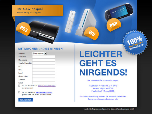 Product picture eSoftware Gewinnspiel Script