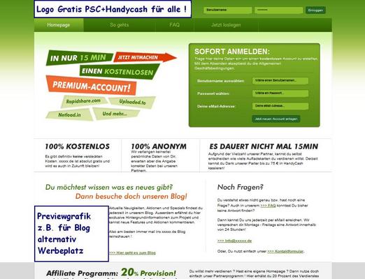 Product picture Script für Cashback, Freebie Portal - Projekt - NEU**